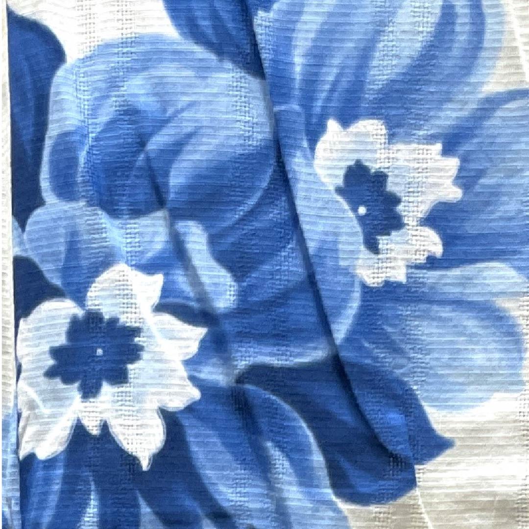 Yukata Milky white color Flower pattern Cotton S rank Single layer Length 161.5cm Sleeve length 66.5cm White 1118004292411