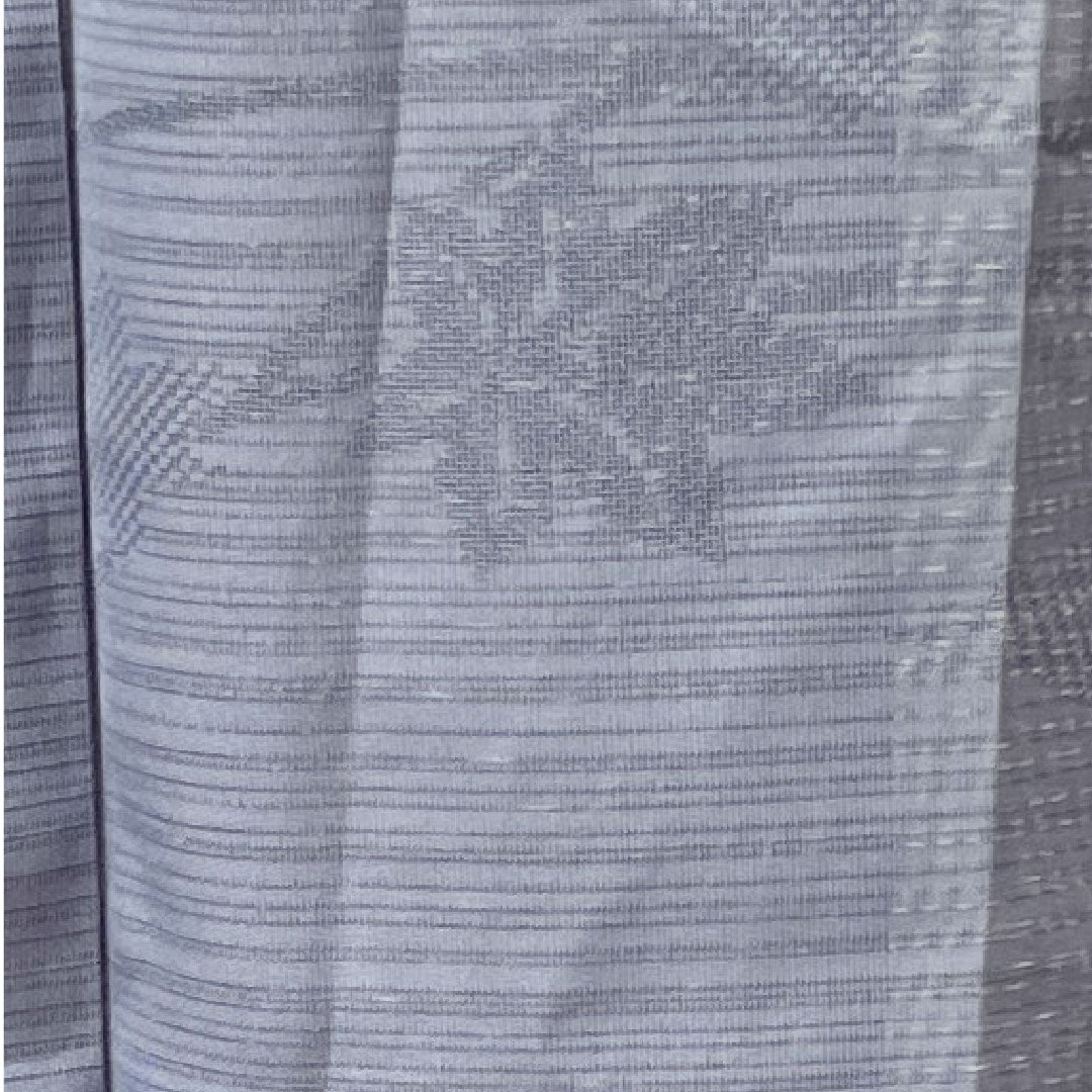 Summer kimono, polyester, plain color, length 163.5cm, sleeve length 62.5cm, Edo-nandou color, autumn leaves, washable kimono, silk, S rank, blue, 1132000852417