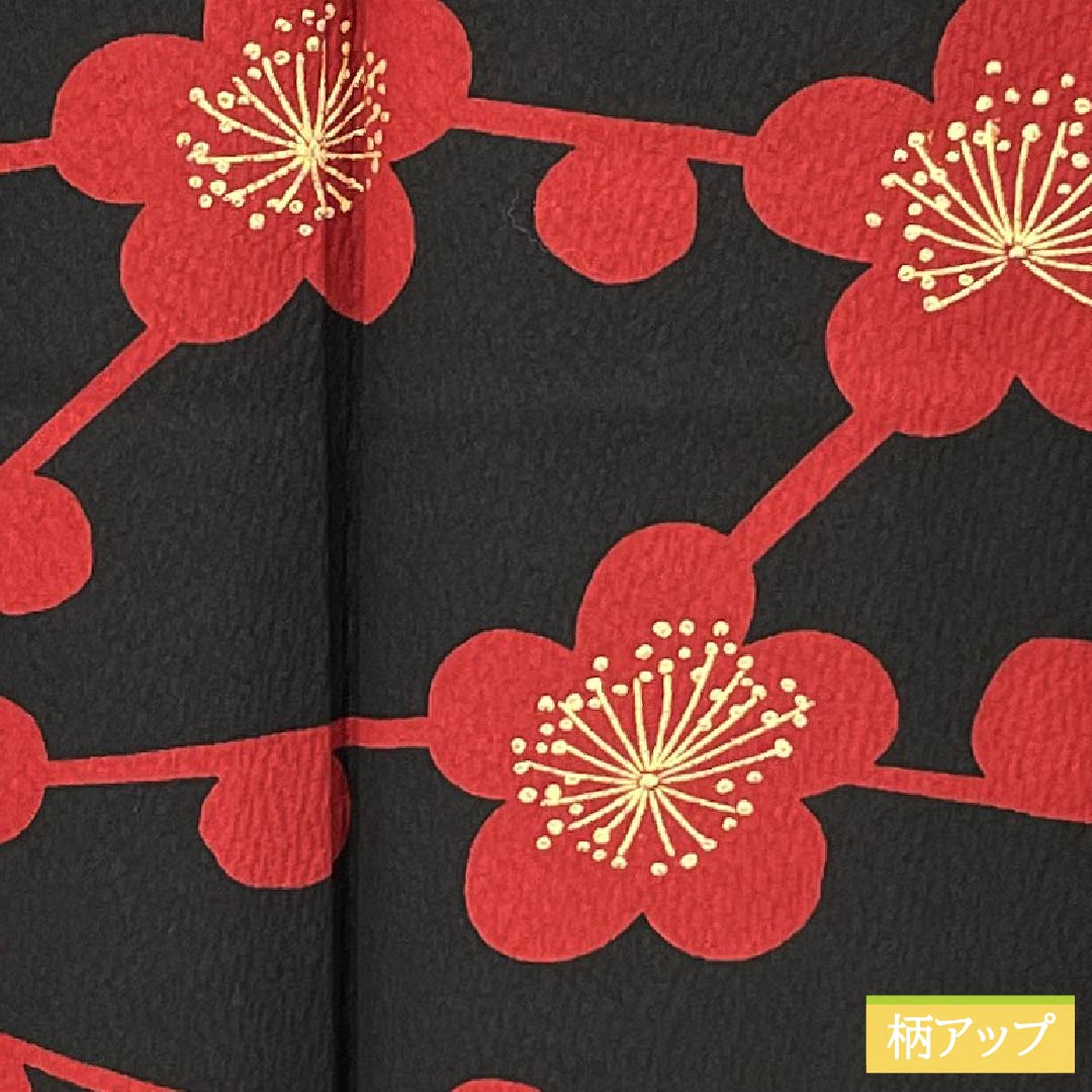 Furisode Silk A Rank Length 156.5cm Sleeve length 64cm Lined Sho-enji-iro (Deep Carmine) Kyo-Yuzen Stencil Dyed Plum Modern Sawaya Guard Red 1113002943312