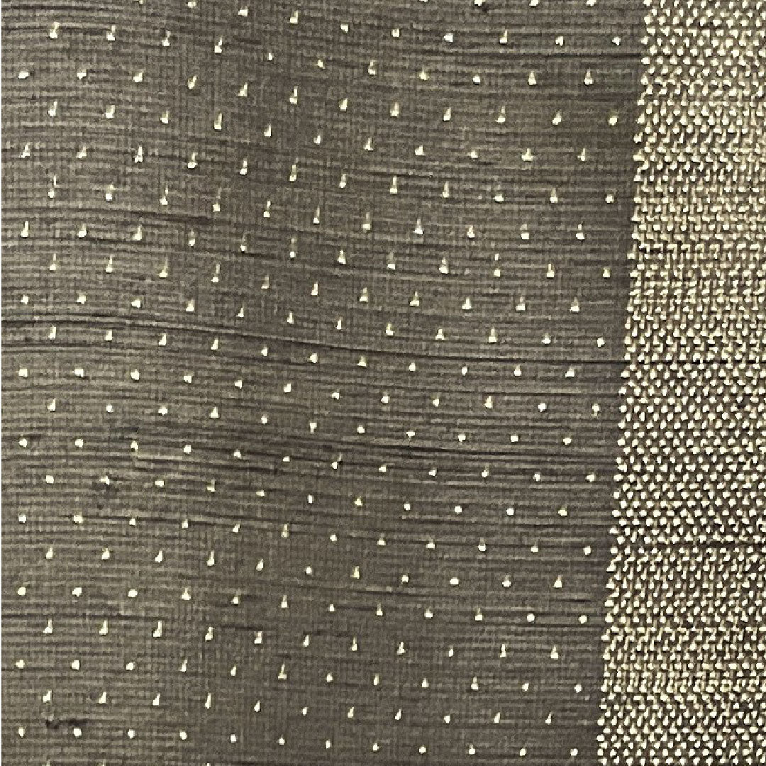 Tsumugi Length 167.5cm Sleeve length 66cm Dark grey Geometric pattern Pure silk A rank Single layer Brown 1116002713514