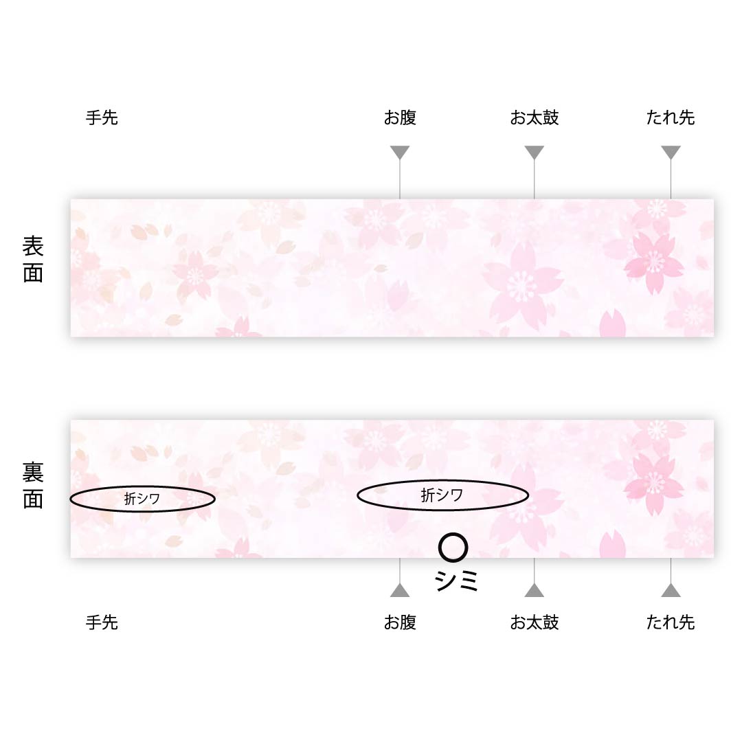 Fukuro Obi Dyed Obi Cherry Blossom Arai Yoshikaze Obi Length 468cm Pure Silk A Rank Six-way Semi-formal Gradient 1123005893499