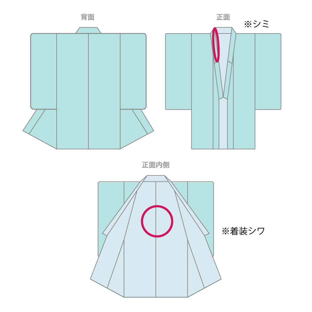 小紋 ポリエステル 身丈167cm 裄丈67.5cm 袷 藍海松茶色（あいみるちゃいろ） 洗える着物 裂取り Aランク 緑系 1115005263519