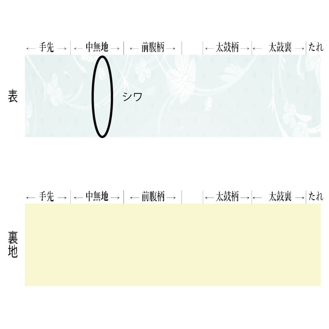 袋帯 正絹 Sランク 西陣織 色紙取り    帯丈434cm 六通 セミフォーマル 緑系 1123017052319