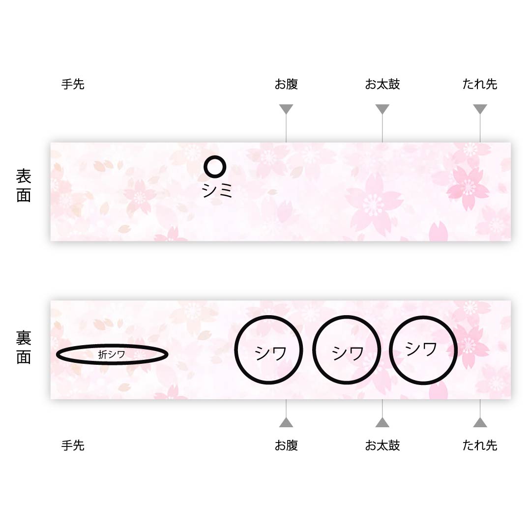 Half-width obi, polyester, obi length 372cm, Kare no Iro (dry field color), Tachiwaku pattern, small cherry blossom, classic pattern, beige, A rank, 1125001313325