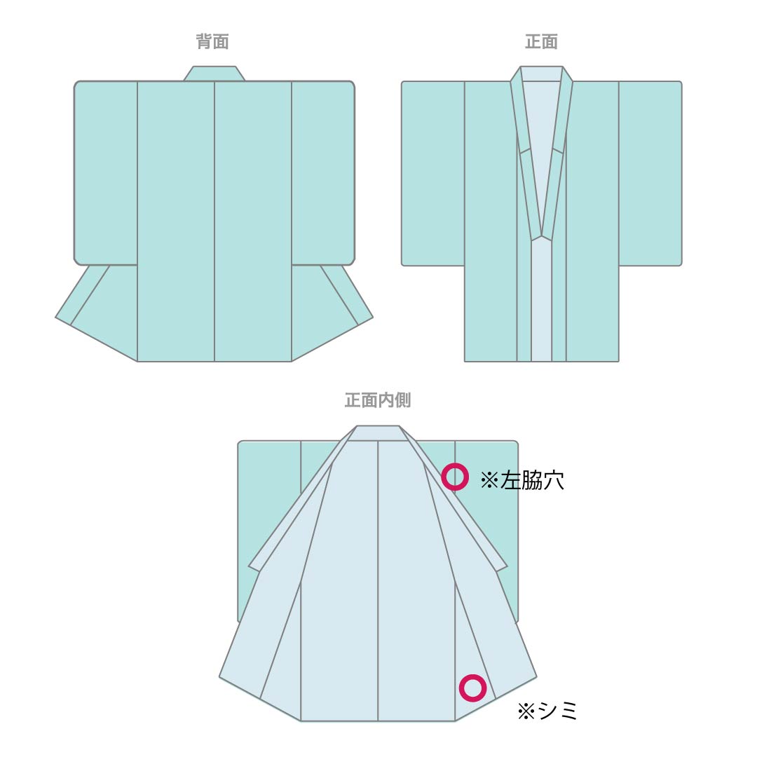 Komon (small pattern) kimono, polyester, length 158.5cm, sleeve length 63.5cm, lined, stencil-dyed, cloud-patterned, all-over floral print, washable, A-rank, gradient, 1115006093399