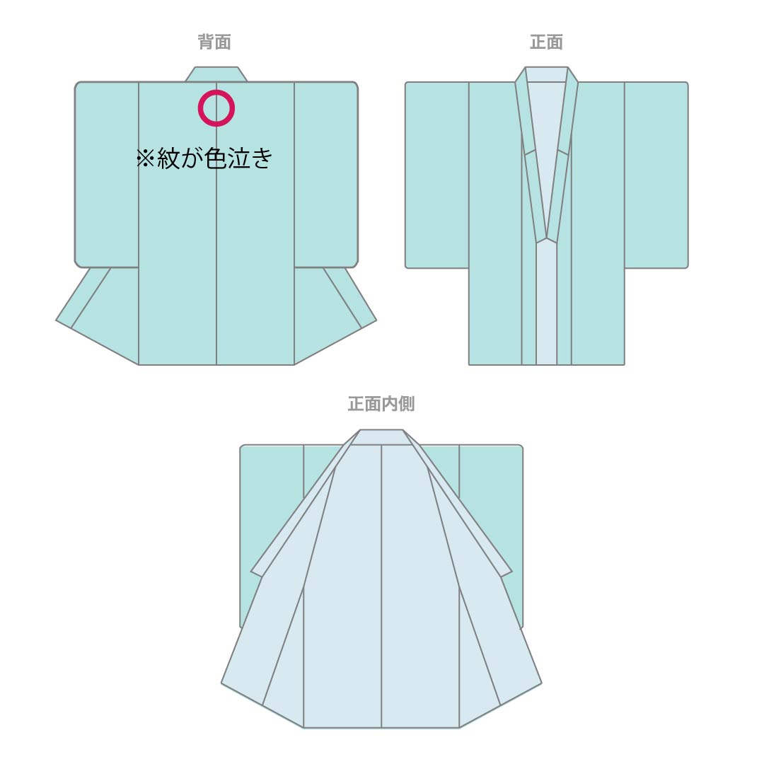 Komon (small pattern) kimono, pure silk, A rank, length 157.5cm, sleeve length 63cm, single-layer, sword and katabami pattern, single crest, tataki-dyed, gradient pattern, product number 1115006733399