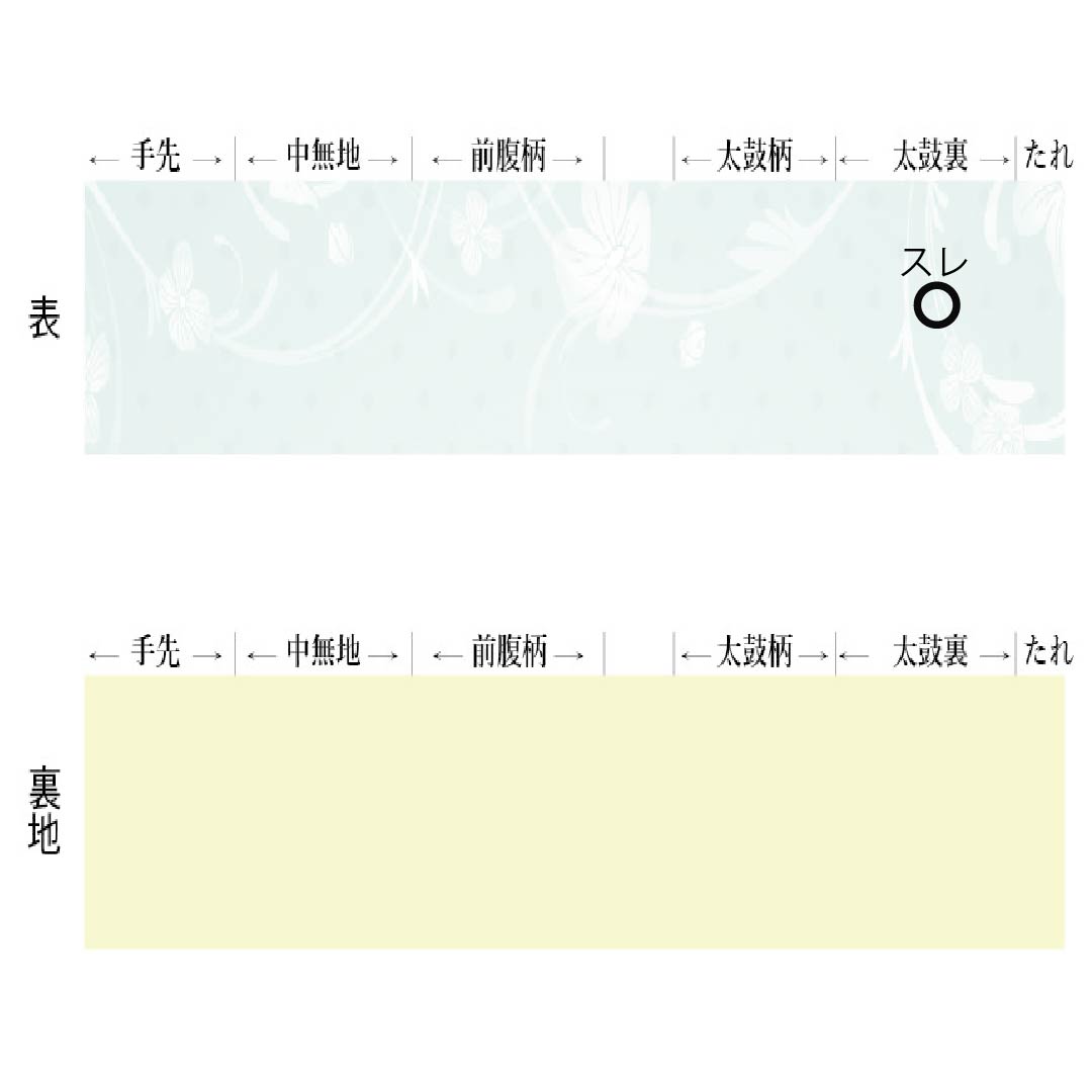 名古屋帯 正絹 Aランク 蒲萄色（えびいろ） 染め帯 塩瀬 蝶 帯丈352cm ポイント柄 カジュアル 紫系 1124009583320 名古屋仕立て