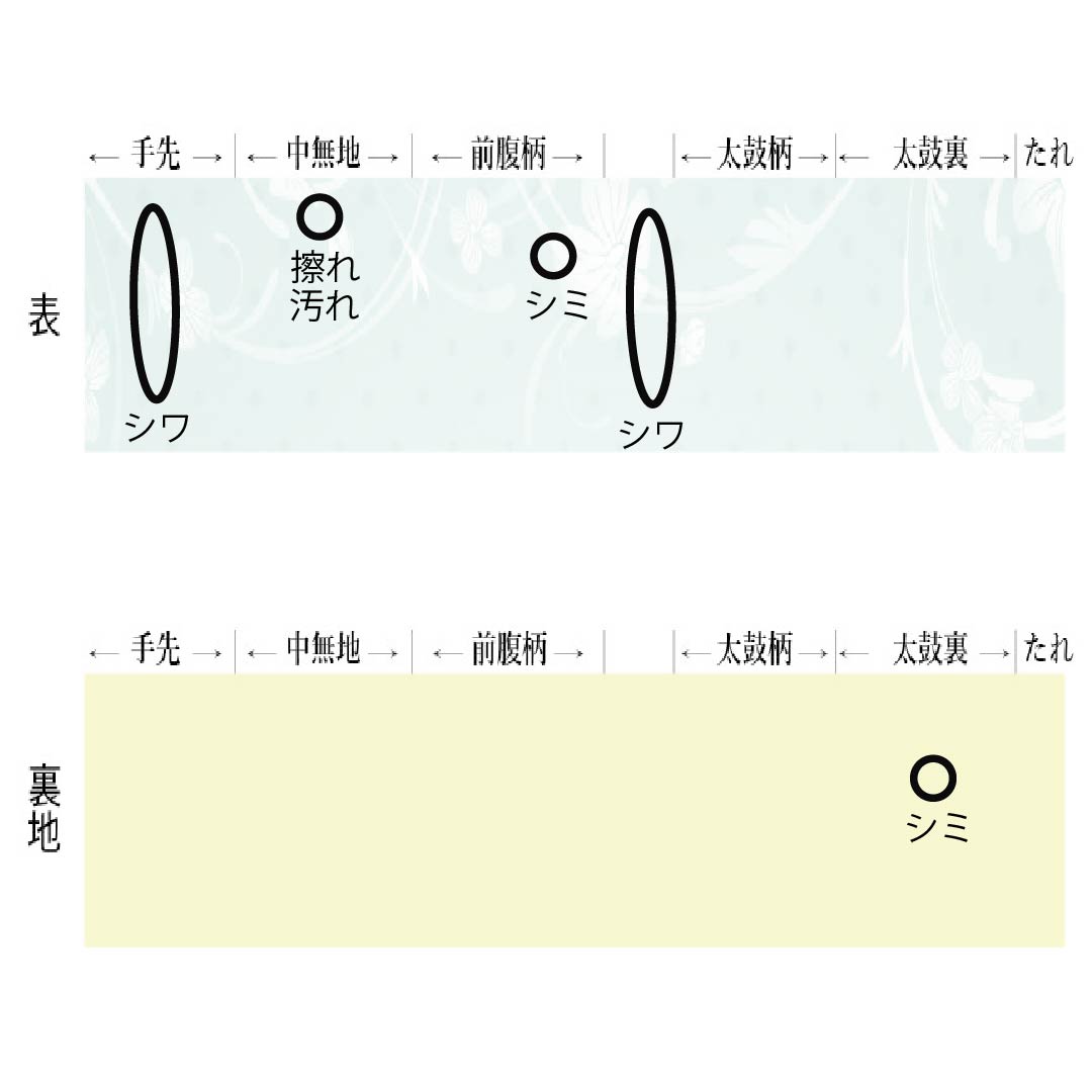 名古屋帯 正絹 Aランク 薄緑色（うすみどりいろ） 引箔 プラチナ箔 華紋 帯丈350cm ポイント柄 セミフォーマル 水色系 1124010713324 名古屋仕立て