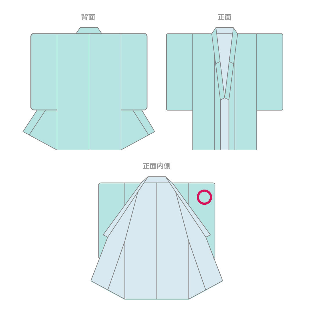 小紋 ポリエステル 身丈158cm 裄丈67cm 単衣  洗える着物 幾何学模様  Sランク グラデーション系 1115003962399