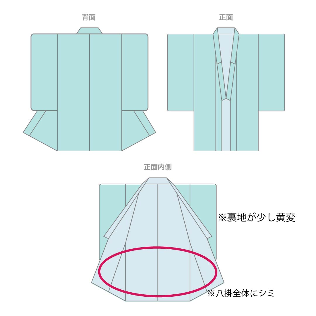 Komon (small pattern) kimono, pure silk, length 147cm, sleeve length 64cm, lined, off-white, stencil-dyed, abstract pattern, with basting thread, A rank, white, 1115006123111