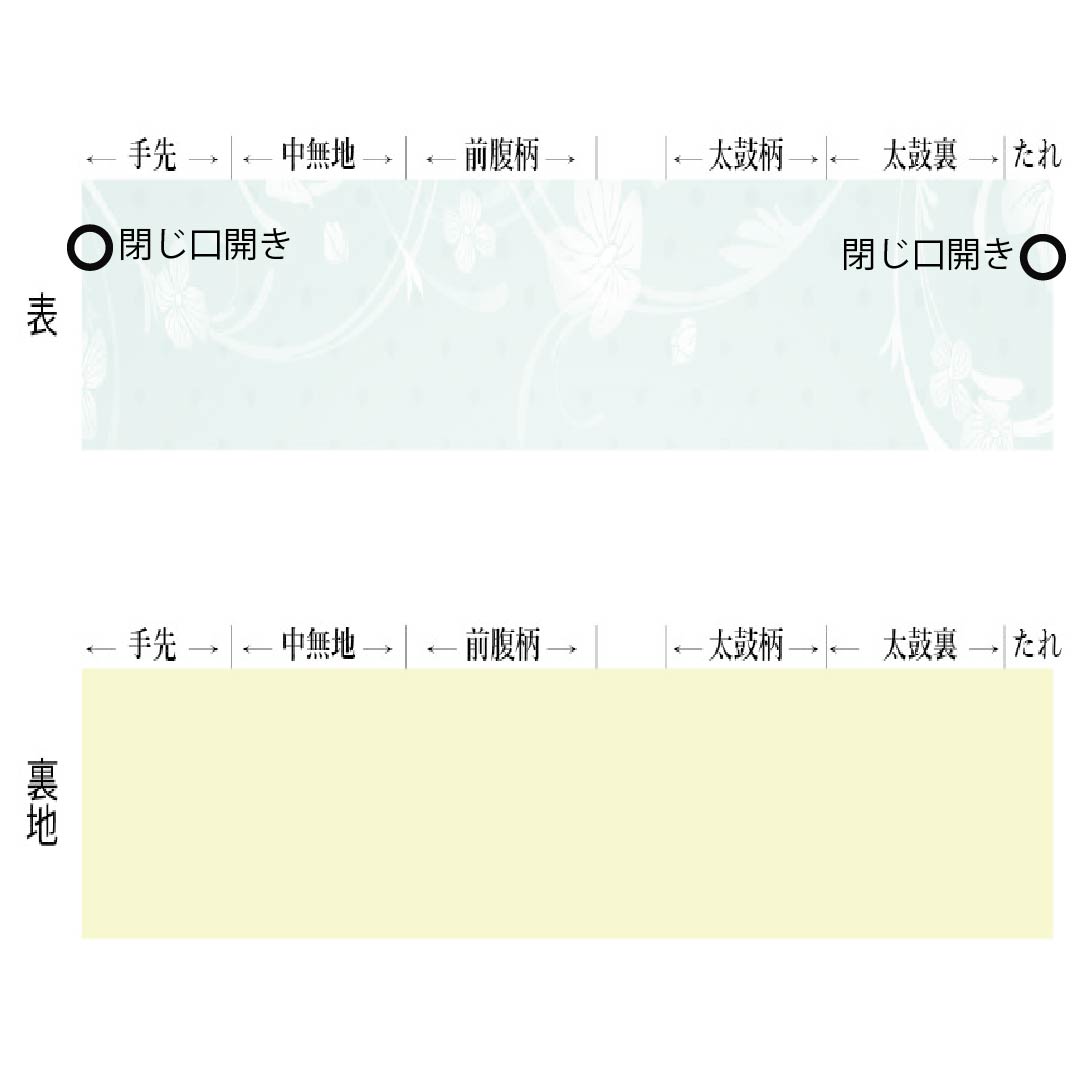 Fukuro Obi, Pure Silk, Dyed Obi, Ushiku Tsumugi, Cherry Blossom, Reversible, Length 492cm, S Rank, Full Length, Casual, Gradient Style, 1123013842499
