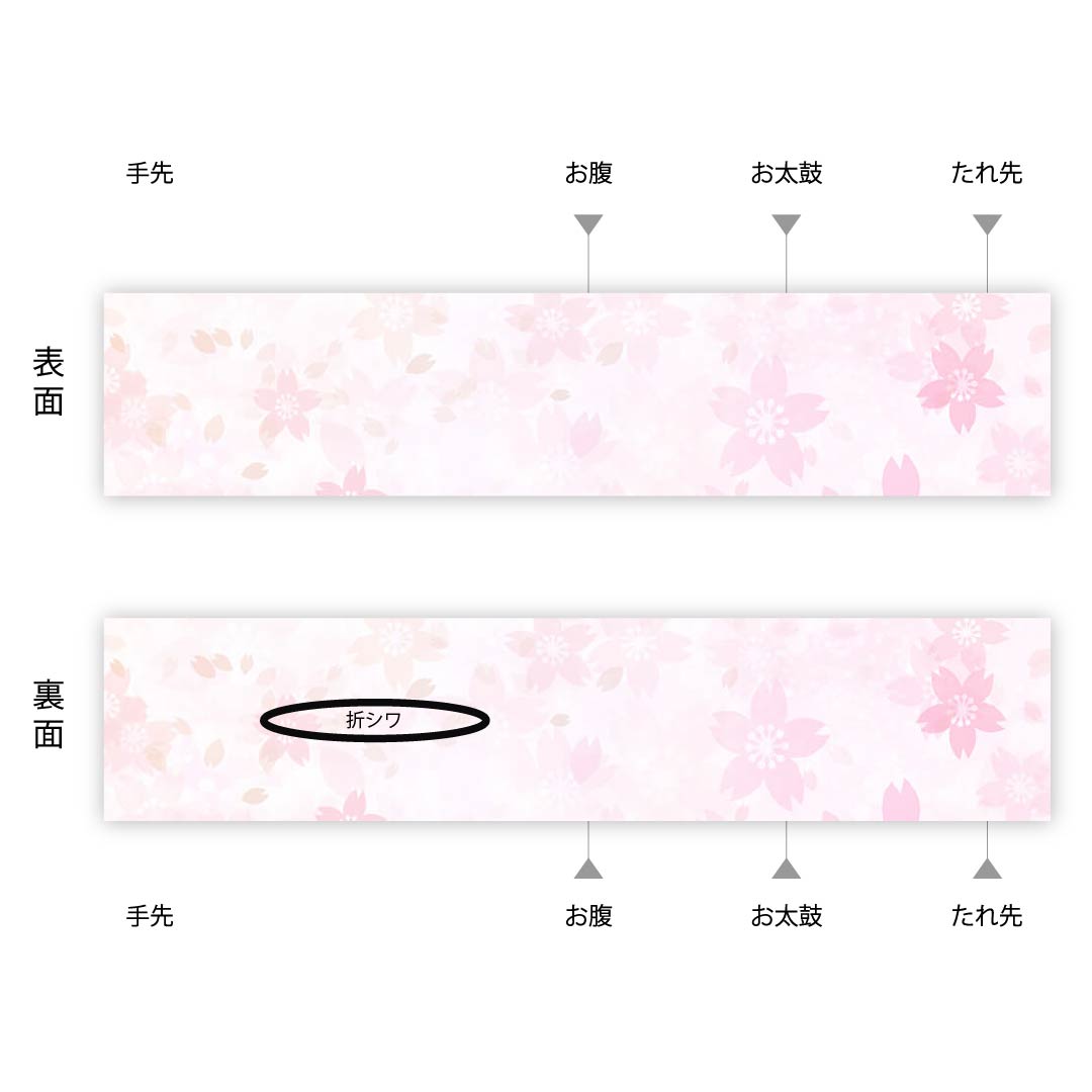 Fukuro Obi, pure silk, gradation, floral pattern, obi length 420cm, S rank, six-pass, formal, gradation style, 1123012082399