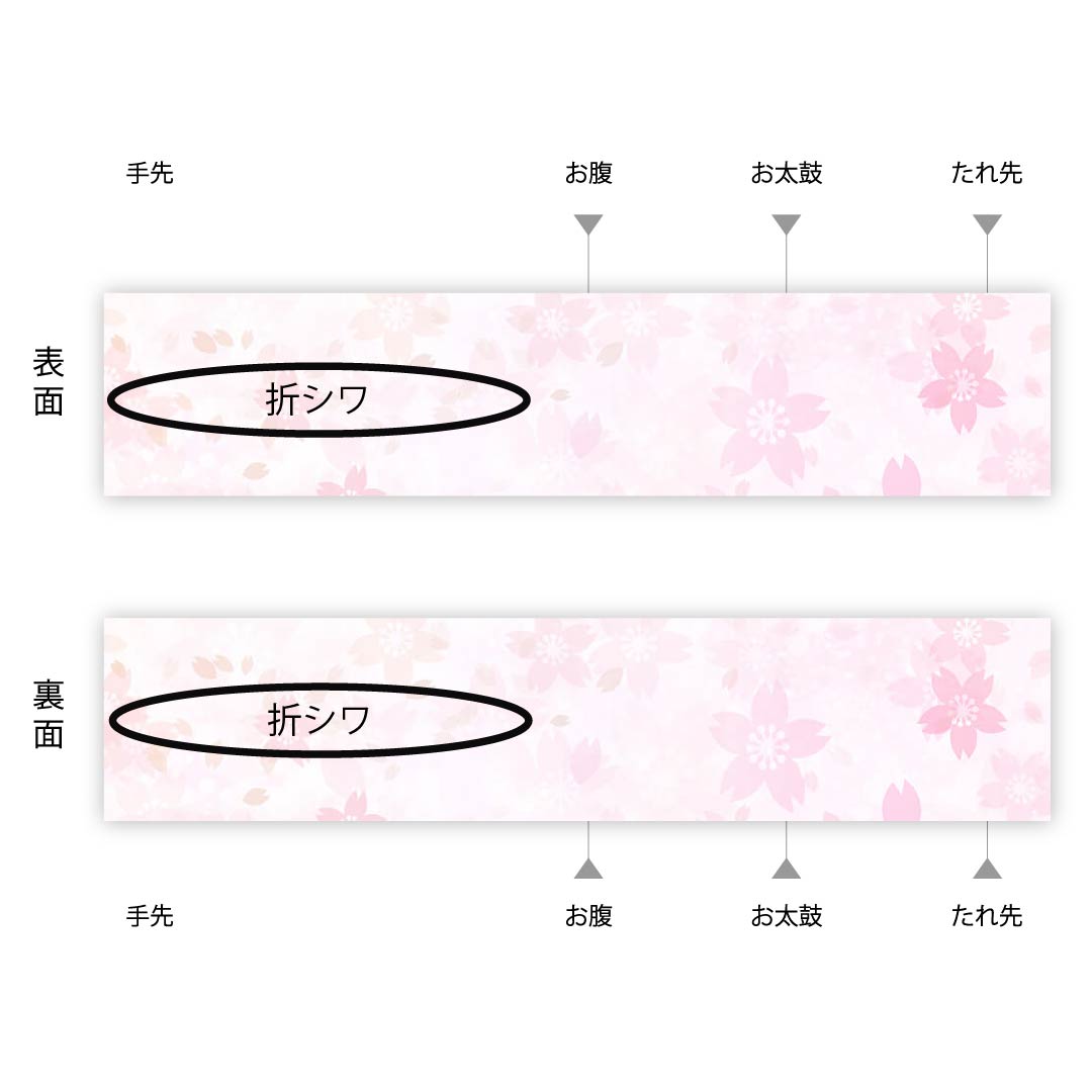 Half-width obi, polyester, indigo blue, floral and plant patterns, reversible, obi length 364cm, blue, S rank, 1125000902317