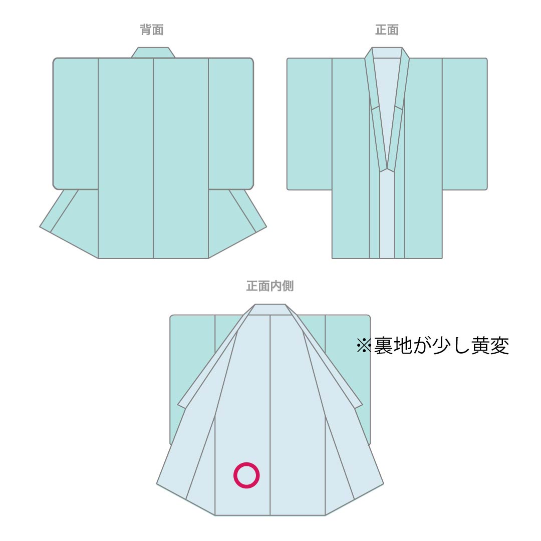 小紋 正絹 身丈160.5cm 裄丈64cm 袷 花鳥模様 しつけ糸付き Sランク グラデーション系 1115005782499