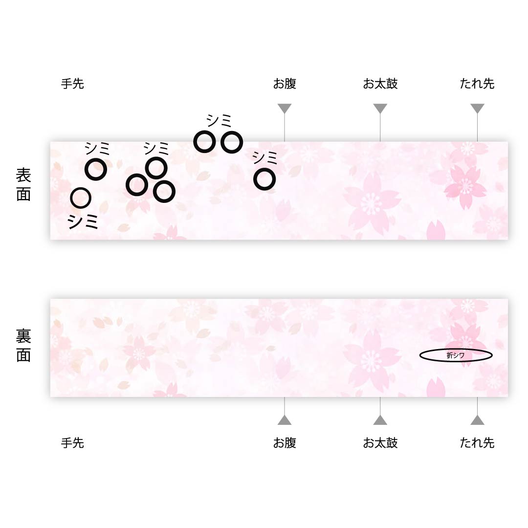袋帯 グラデーション 花模様 菱模様 帯丈426cm 正絹 Bランク 全通 カジュアル グラデーション系 1123008134399