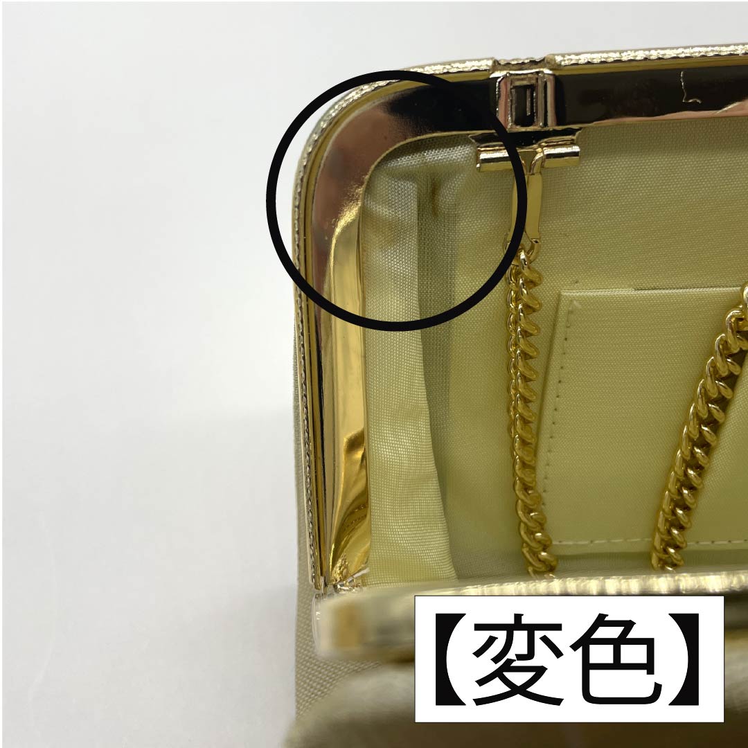 （新古品）草履バッグセット フォーマル Bランク 2way Mサイズ 金系 1133000274321