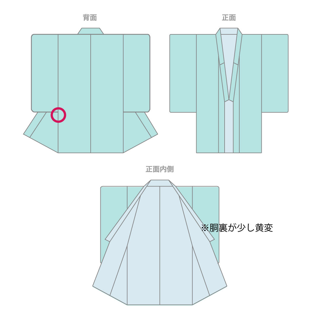 Komon, Length 164cm, Sleeve length 64.5cm, Lined, Neri-iro, Stencil-dyed, Auspicious pattern, Pure silk, A rank, Cream color, 1115002433415