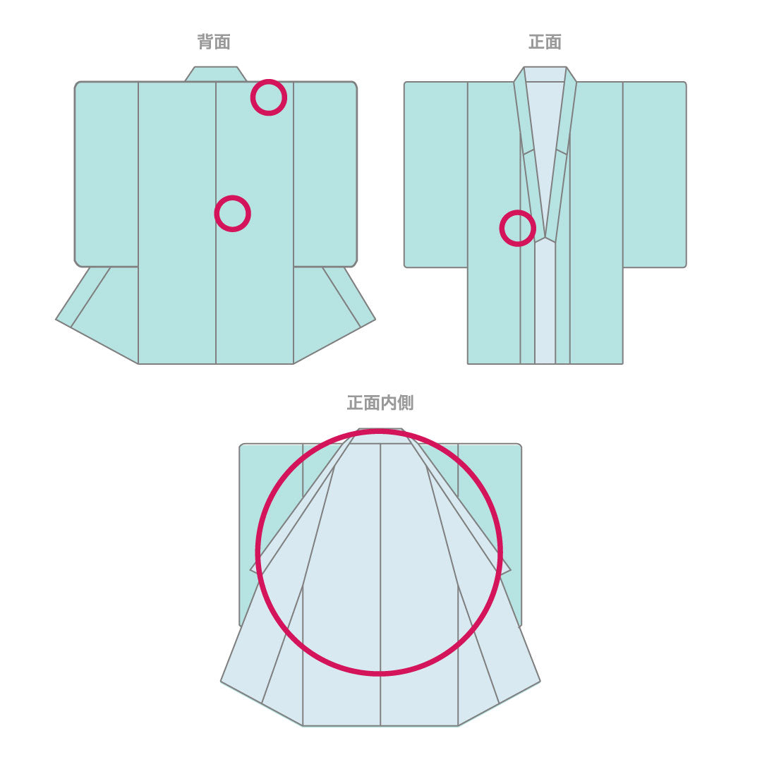 Nagajuban polyester, length 134.5cm, sleeve-to-sleeve 66cm, unlined, for furisode, gradated dye, Rank B, pink tones, 1129000644413
