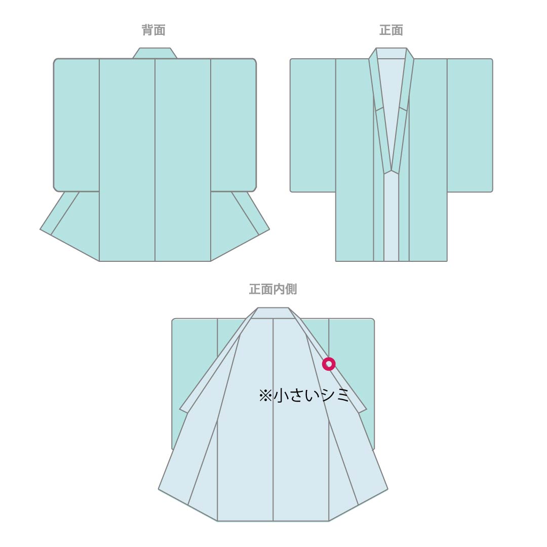 小紋 正絹 身丈150cm 裄丈64.5cm 袷 茅色（かやいろ） 墨流し染 しつけ糸付き Sランク ベージュ系 1115006292125