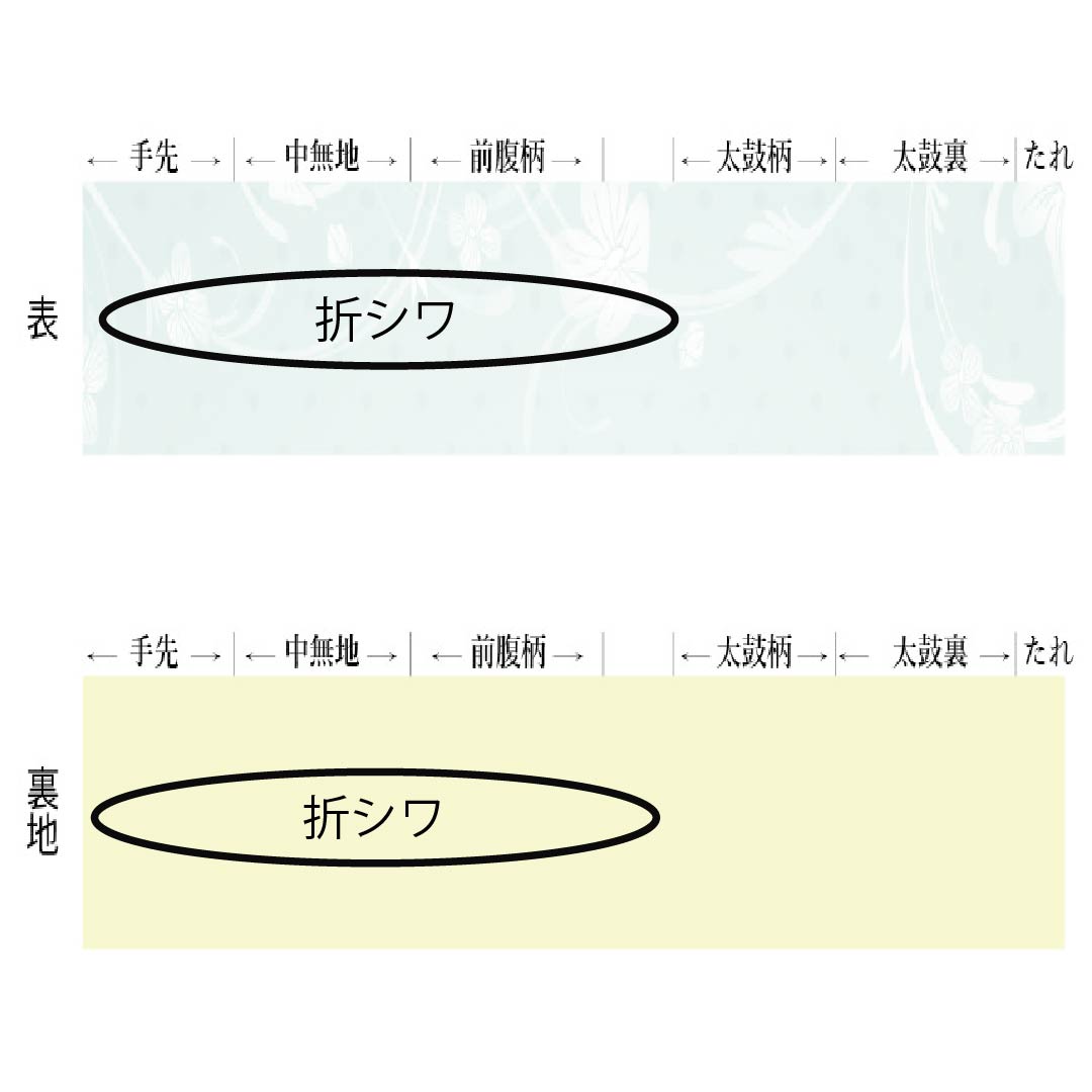 Formal, pure silk obi for formal kimono, featuring a Goshoguruma (imperial carriage) design, wisteria flowers, and peonies. Length: 416cm. S rank. Six-fold hem. Gold accents. Product number: 1123014512321.