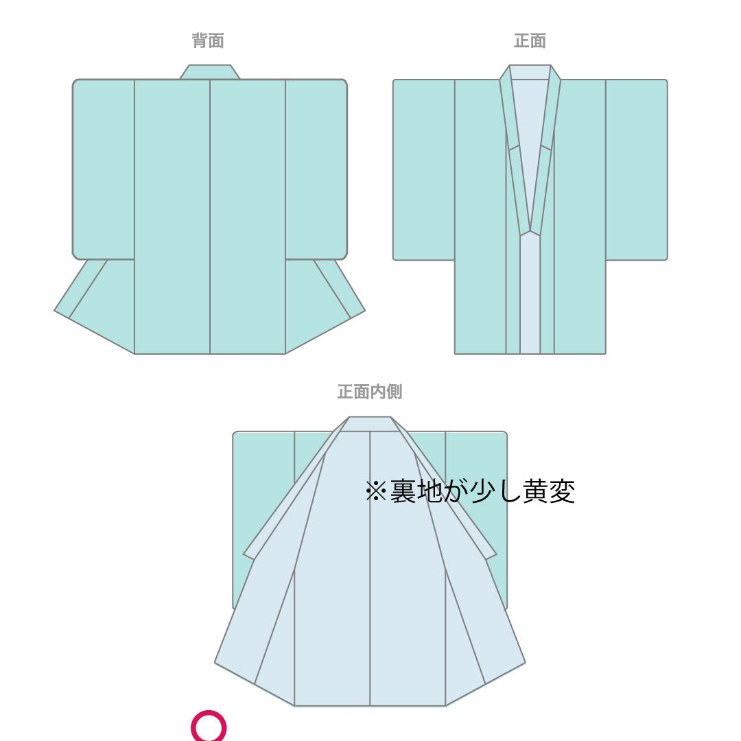 Homongi, pure silk, lined, length 154cm, sleeve length 63cm, kobi chairo (light brown), floral pattern, with basting thread, A rank, green, 1112004523219
