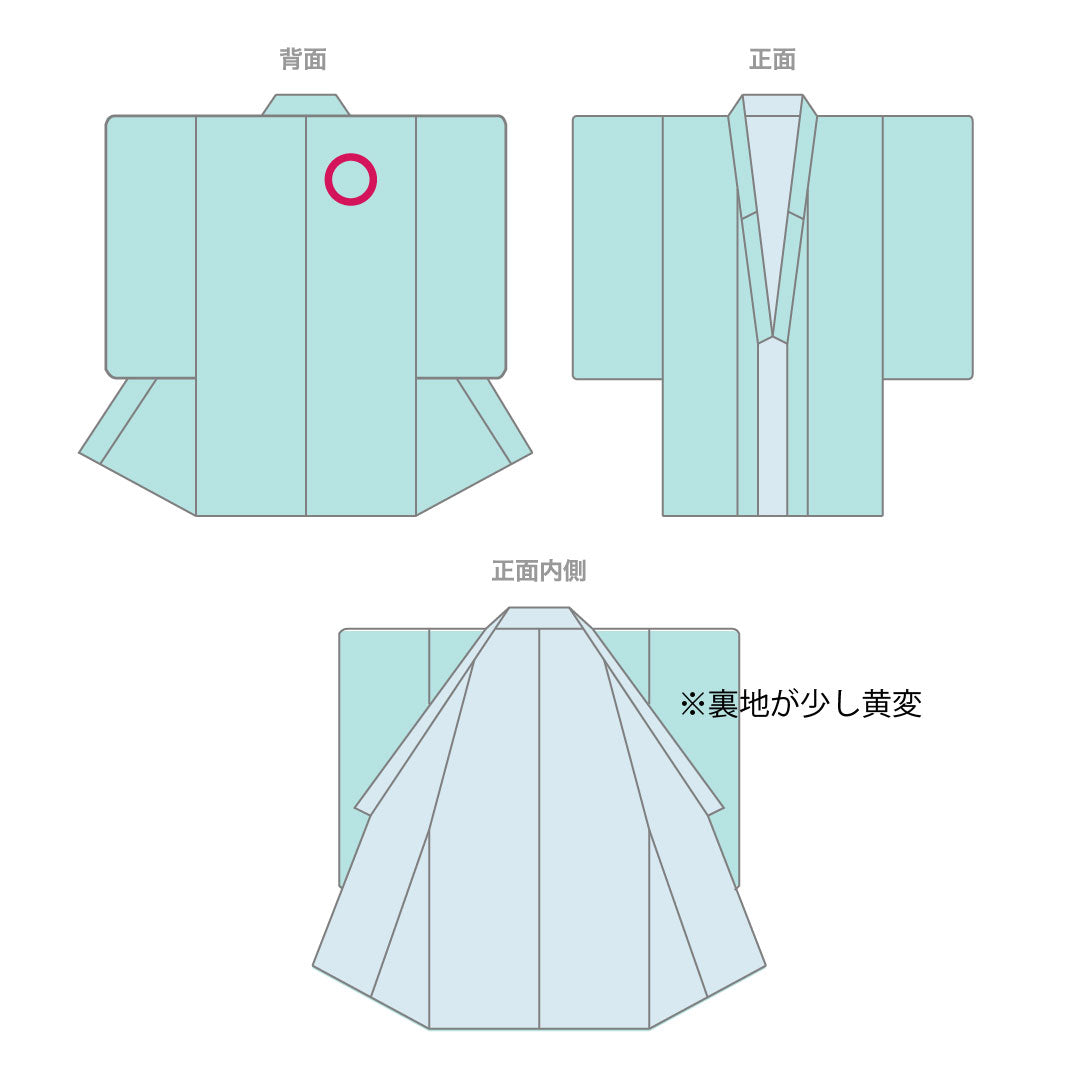 訪問着 正絹 袷 身丈156.5cm 裄丈64cm 薄水色 金彩加工 吉祥文様 Aランク 水色系 1112003523324
