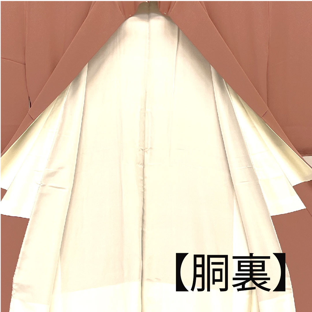 色無地  身丈160cm 裄丈62cm 袷  正絹 Sランク ピンク系 1114000082313