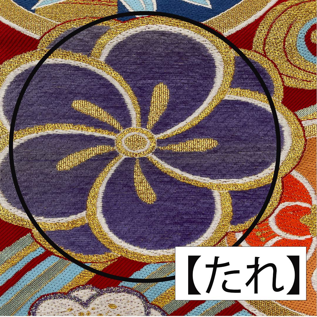 Fukuro Obi, pure silk, Torukoakairo (red), flowing water, twisted plum, pine, bamboo and plum, circle with crane, obi length 444cm, A rank, six-pass, formal, red, 1123011573312