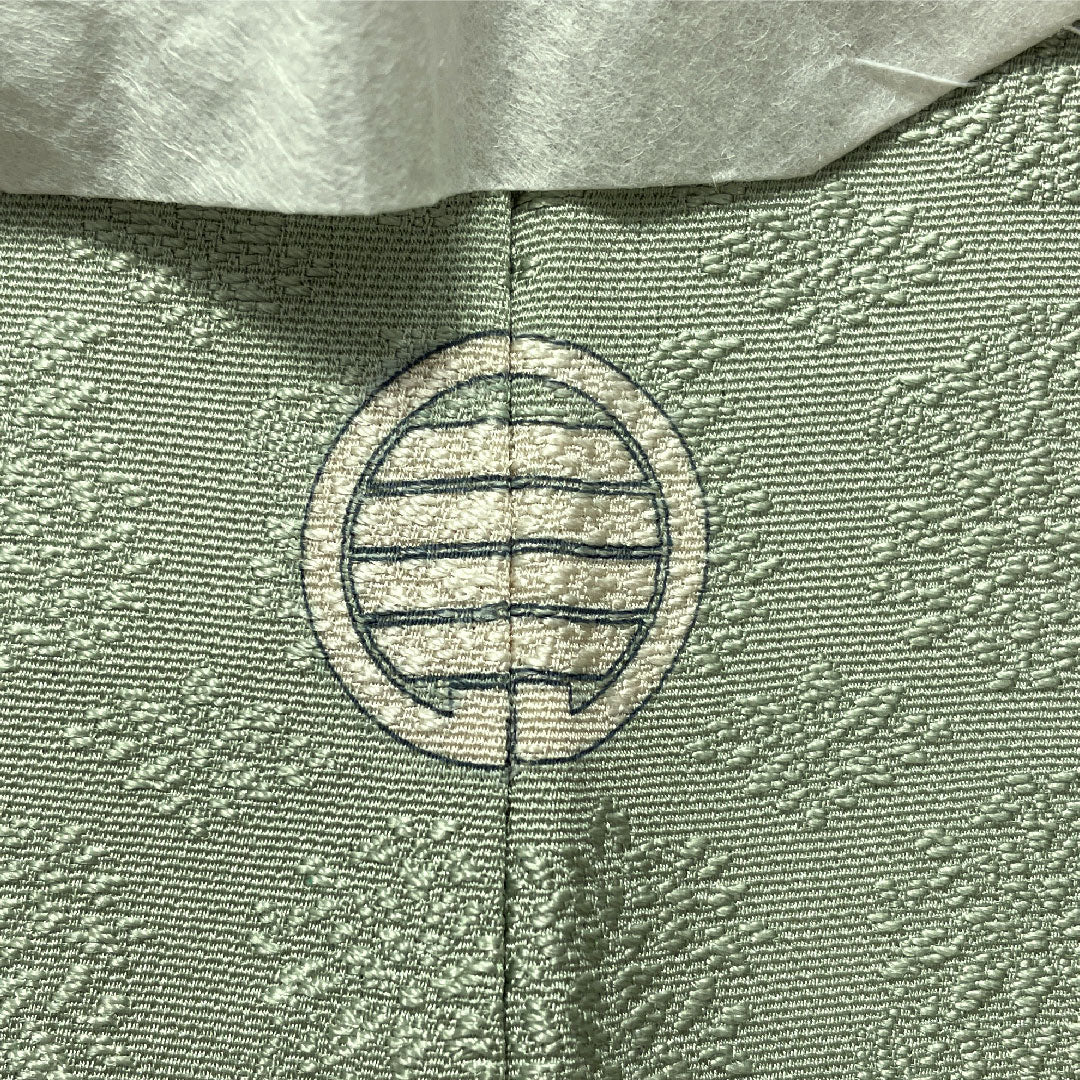 Plain color, pure silk, length 158cm, sleeve length 64.5cm, light green, one crest, four-layered, lined, S rank, green, 1114001662319
