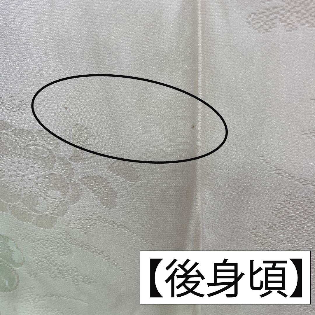 長襦袢 正絹 Sランク 身丈120cm 裄丈60.5cm 単衣 ぼかし染 吉祥文様 緑系 1129000752119