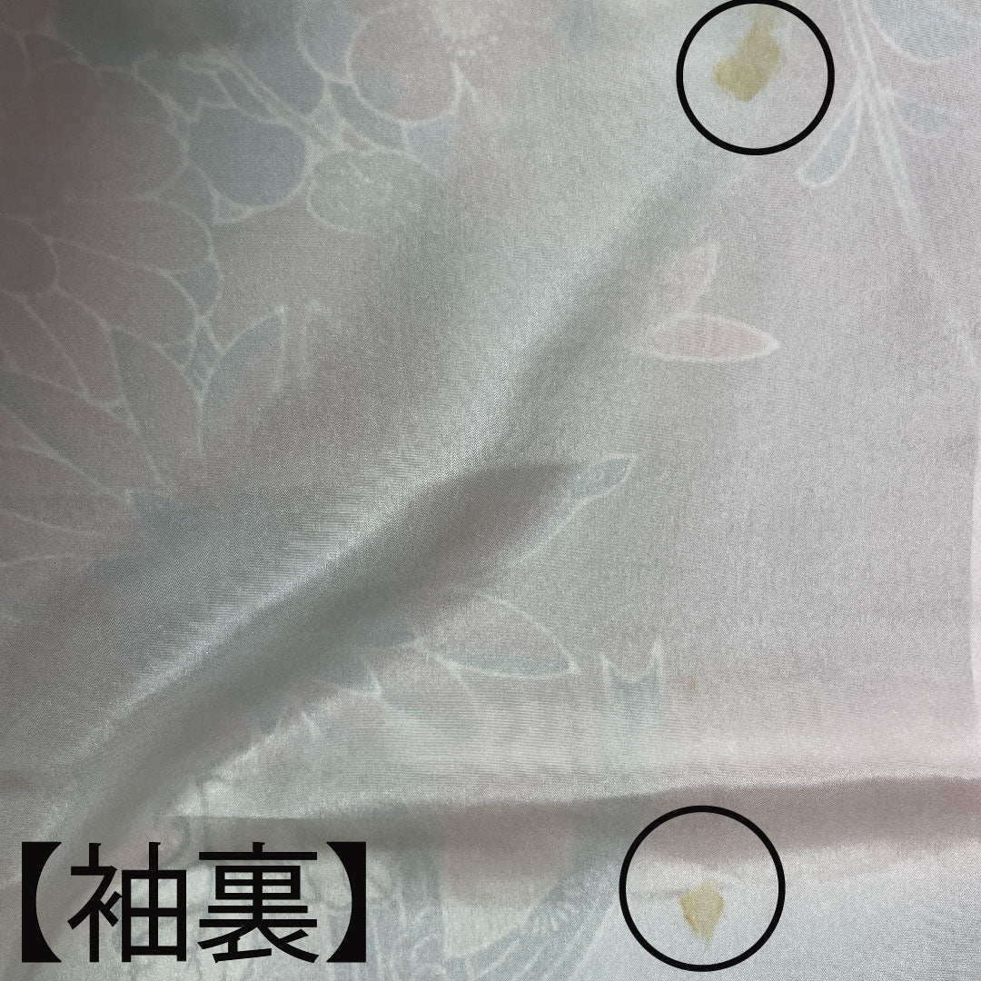 振袖 正絹 身丈165.5cm 裄丈65cm 袷  向日葵色 京紅型 吉祥文様  Sランク 黄系 1113001872523