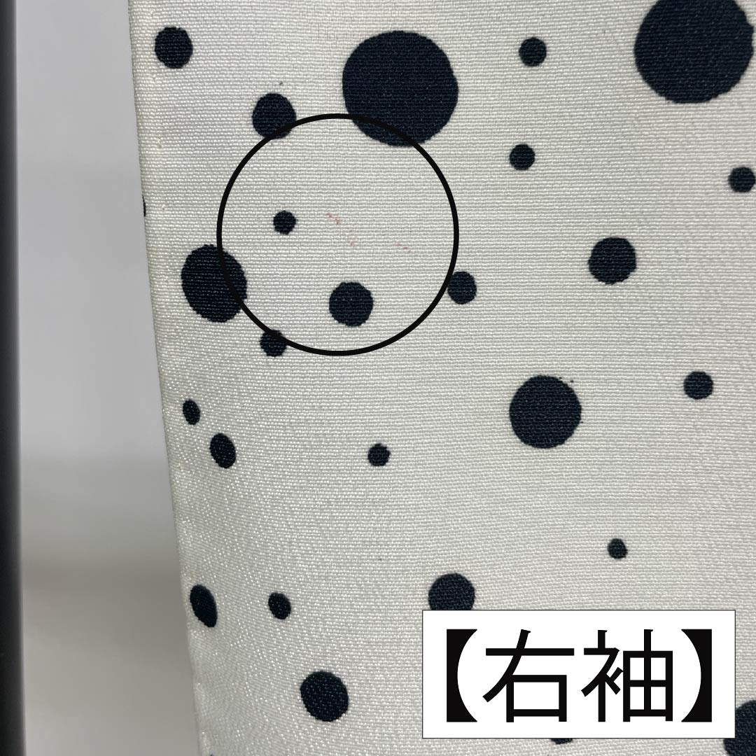 Homongi (Homongi), Polyester, Grade A, Single-Layer Kimono, Length 154.5cm, Sleeve Length 63cm, Dot Pattern, Washable, Monochrome, Product Number: 1112006153227