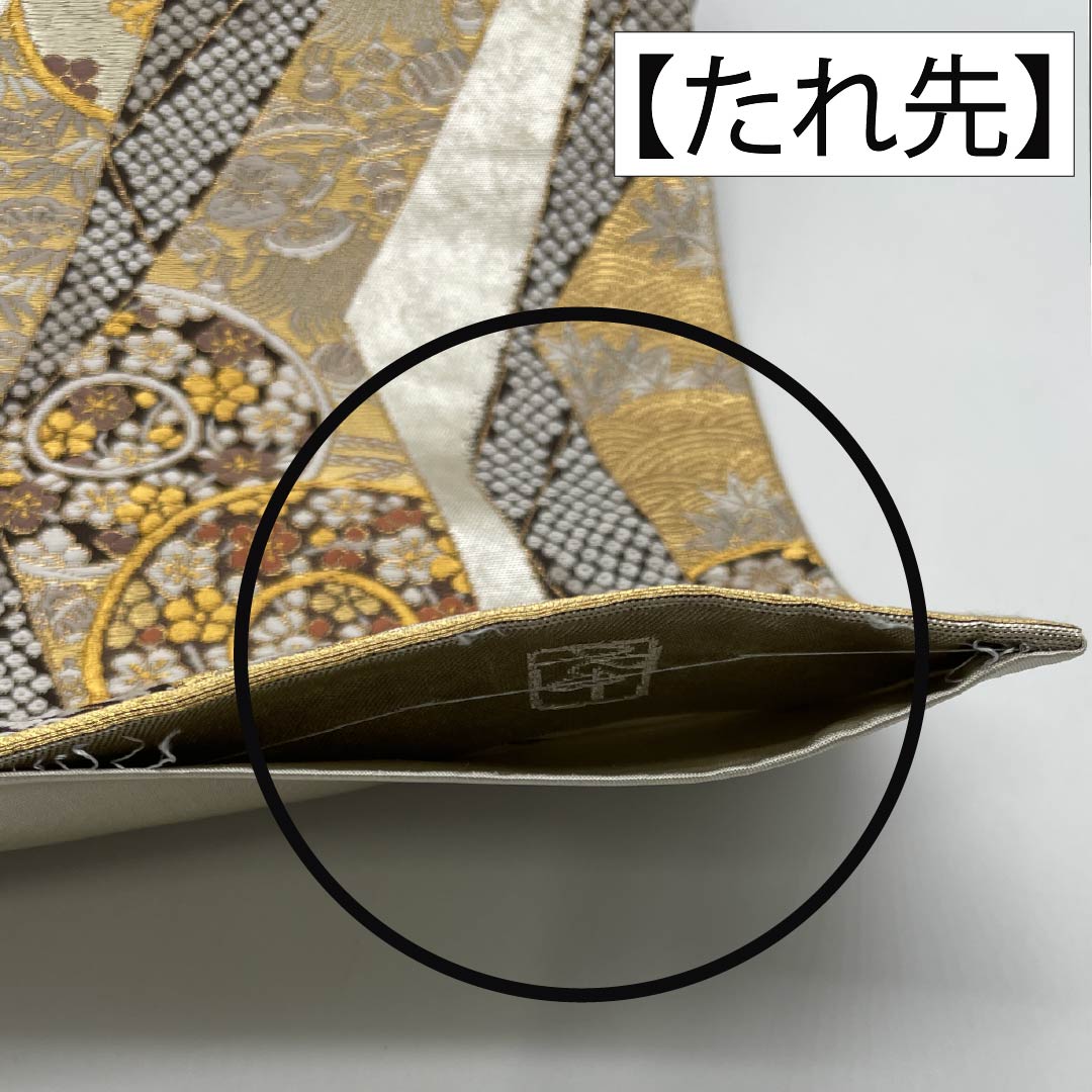 A-Rank Pure Silk Fukuro Obi by Kano Yuki, Perfect for Tomesode (Tomesode), Classic Floral Pattern, Treasure-Filled Design, 444cm Long, Six-Ply, Formal, Silver, Item Number: 1123015533322