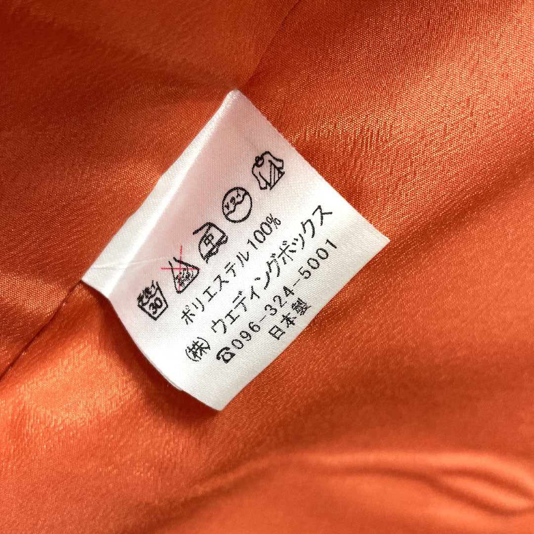 振袖 身丈170.5cm 裄丈67.5cm 袷  象牙色 洗える着物 椿  ポリ Sランク クリーム系 1113001272615