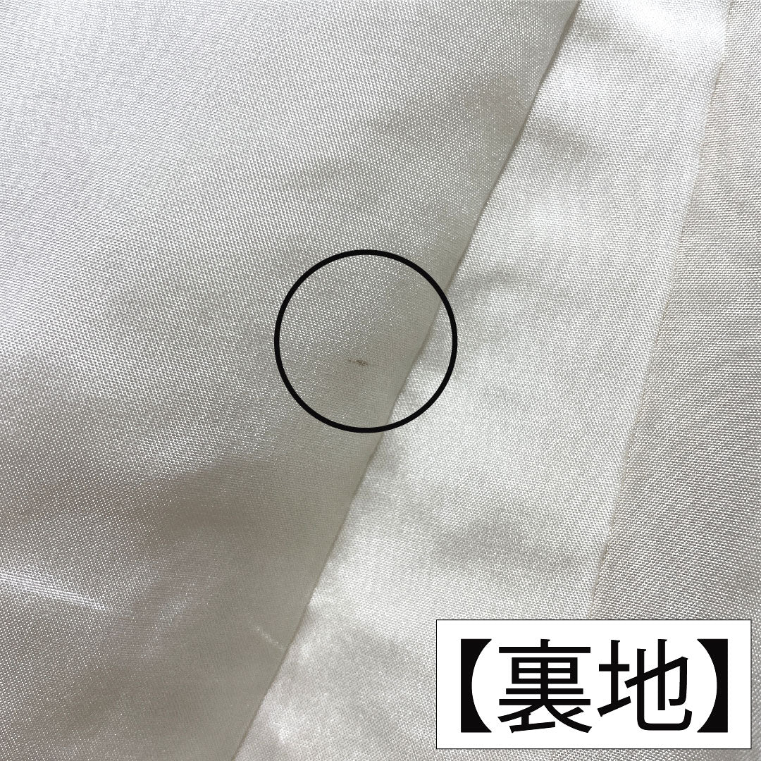 Homongi, pure silk, lined, length 160.5cm, sleeve length 64.5cm, pale yellow, all-dyed, abstract pattern, S rank, yellow, 1112005552423