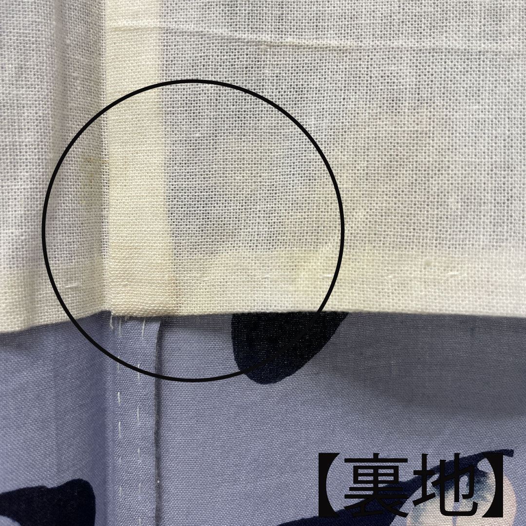 浴衣 木綿 身丈164cm 裄丈65.5cm Aランク 単衣 グレー系 白菫色（しろすみれいろ） 菊 1118004873422