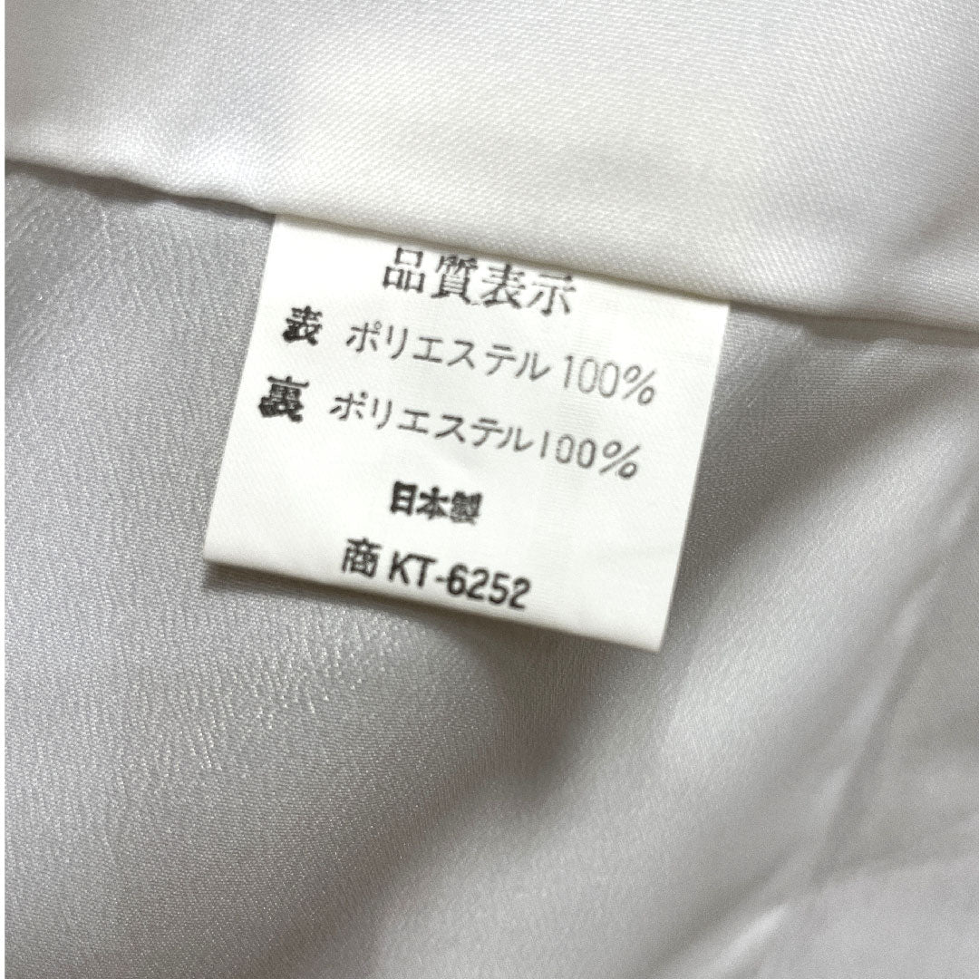 色無地 ポリエステル 黄櫨色 洗える着物 素無地  身丈164cm 裄丈65.5cm 袷  Sランク 黄系 1114000732423