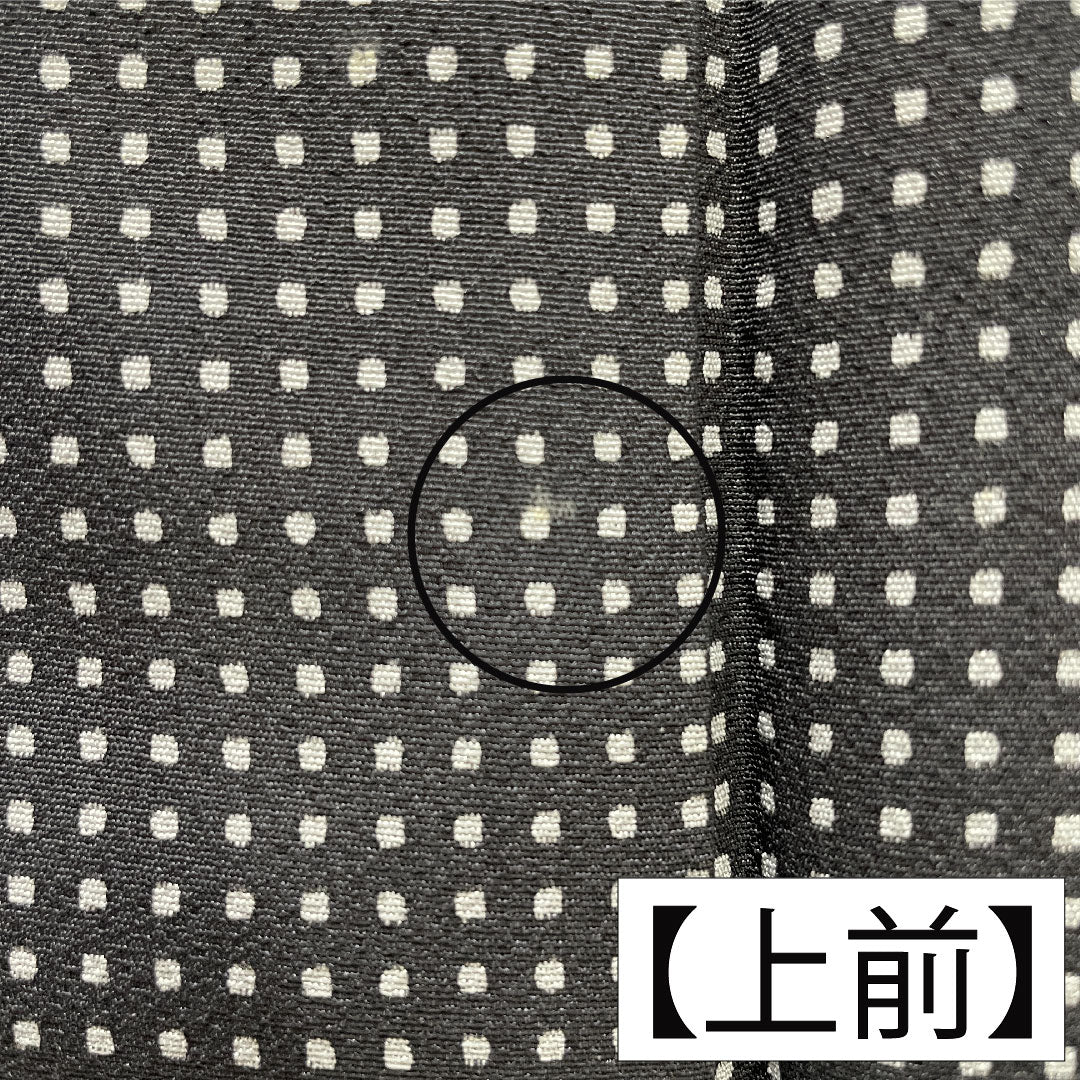 Komon, pure silk, length 165.5cm, sleeve length 66cm, lined, geometric pattern, A rank, black, 1115004713510
