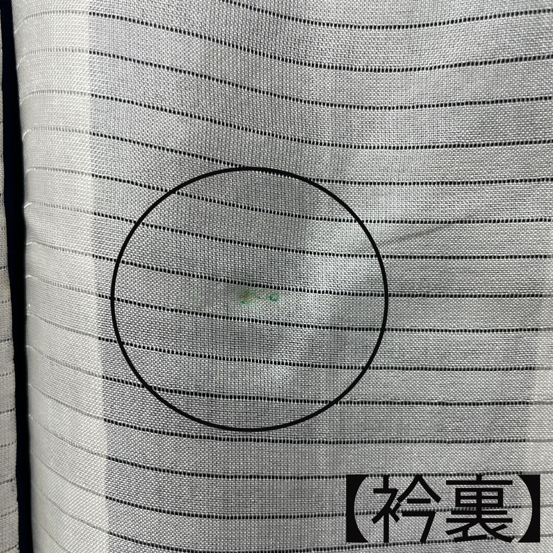 夏物 正絹 色無地 身丈153.5cm 裄丈62.5cm 紺桔梗色（こんききょういろ） 竹 しつけ糸付き 未使用品 紗 Sランク 紺系 1132000622218