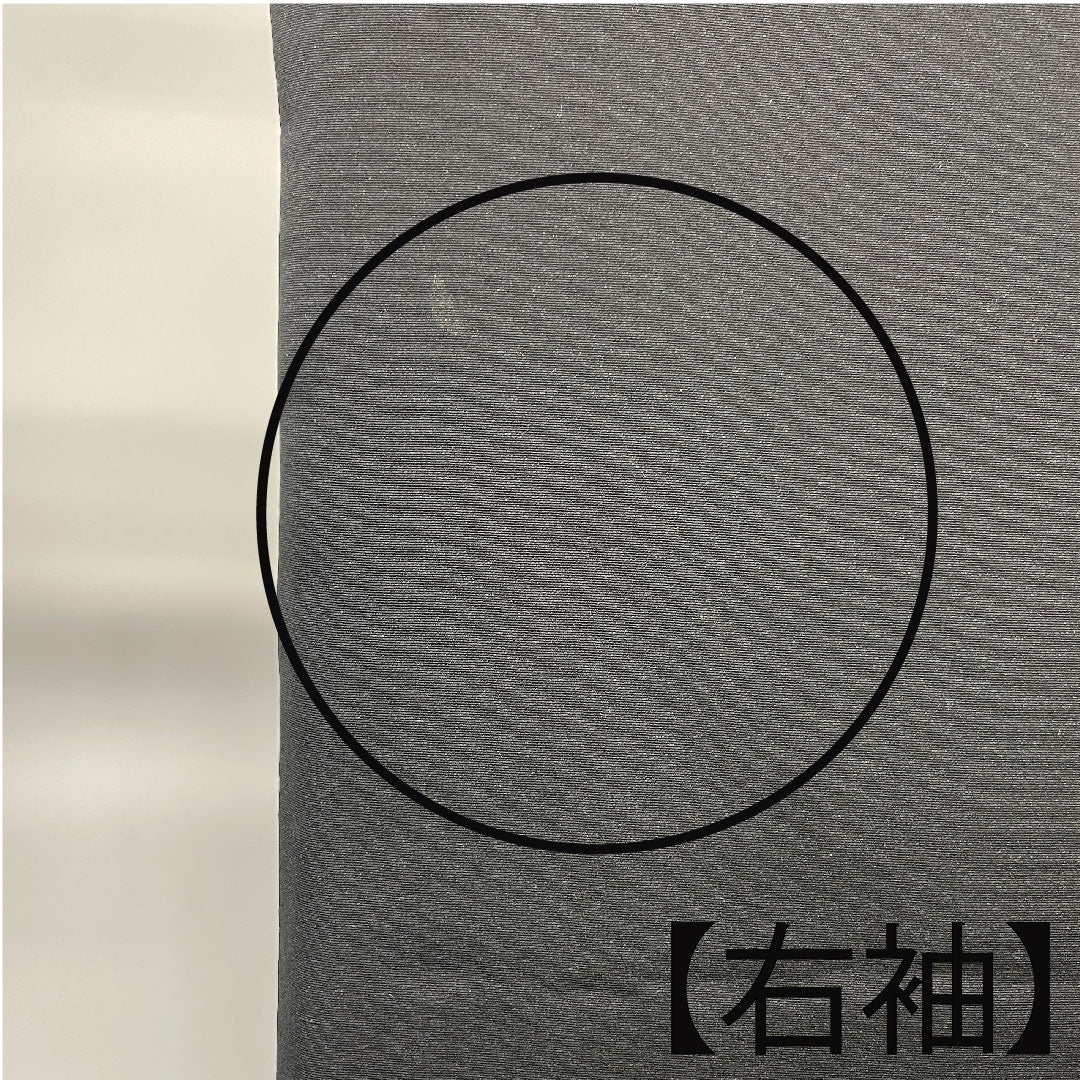 Haori, pure silk, length 78cm, sleeve length 64cm, black haori, Kyo-Yuzen, plum, autumn leaves, A rank, lined, black, 1117000793910