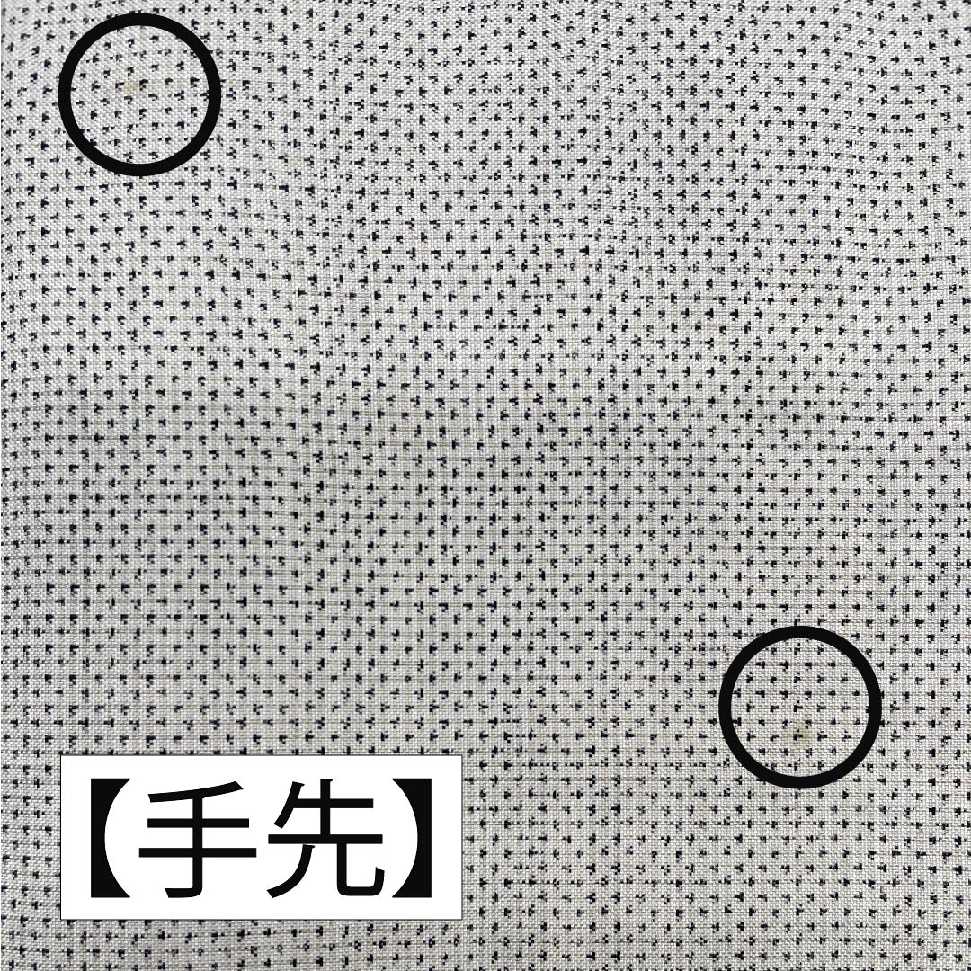 名古屋帯 正絹 灰白色色（かいはくしょくいろ） 辻ヶ花模様 白大島 古典柄 帯丈353cm Aランク ポイント柄 カジュアル 白系 1124006313311 名古屋仕立て