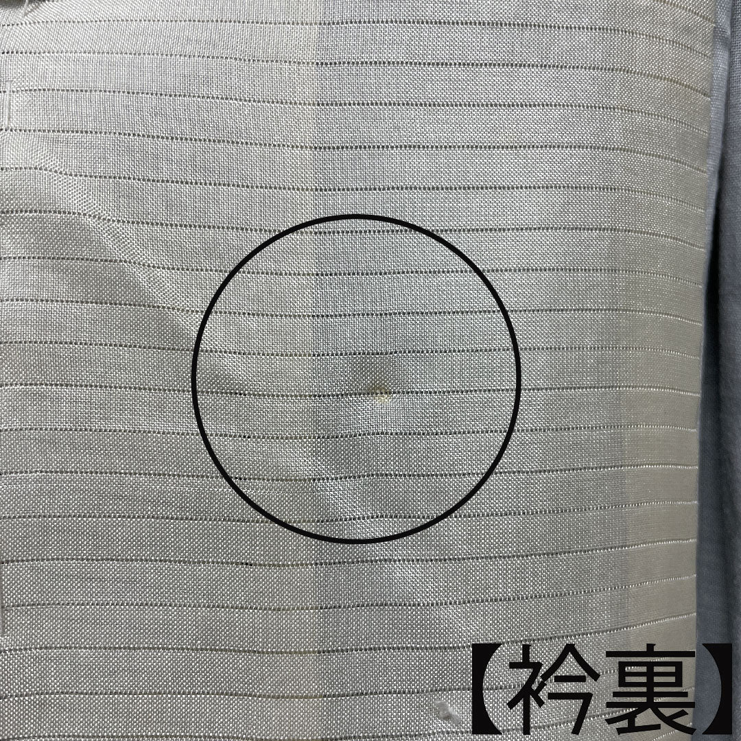紬 正絹 身丈151.5cm 裄丈62cm  紅葉 Aランク 単衣 黒系 1116003153210