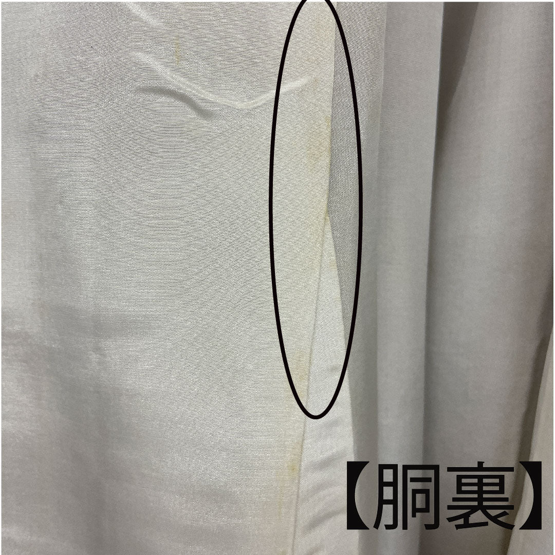 小紋 身丈162cm 裄丈63cm 袷  南部幸雄 籠目に野菜模様 正絹 Aランク 茶系 1115000603314