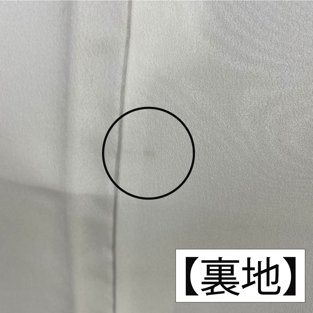 小紋 ポリエステル 身丈161cm 裄丈64.5cm 袷 鈍紫色（にぶむらさきいろ） 洗える着物 抽象模様 Sランク グレー系 1115005982422