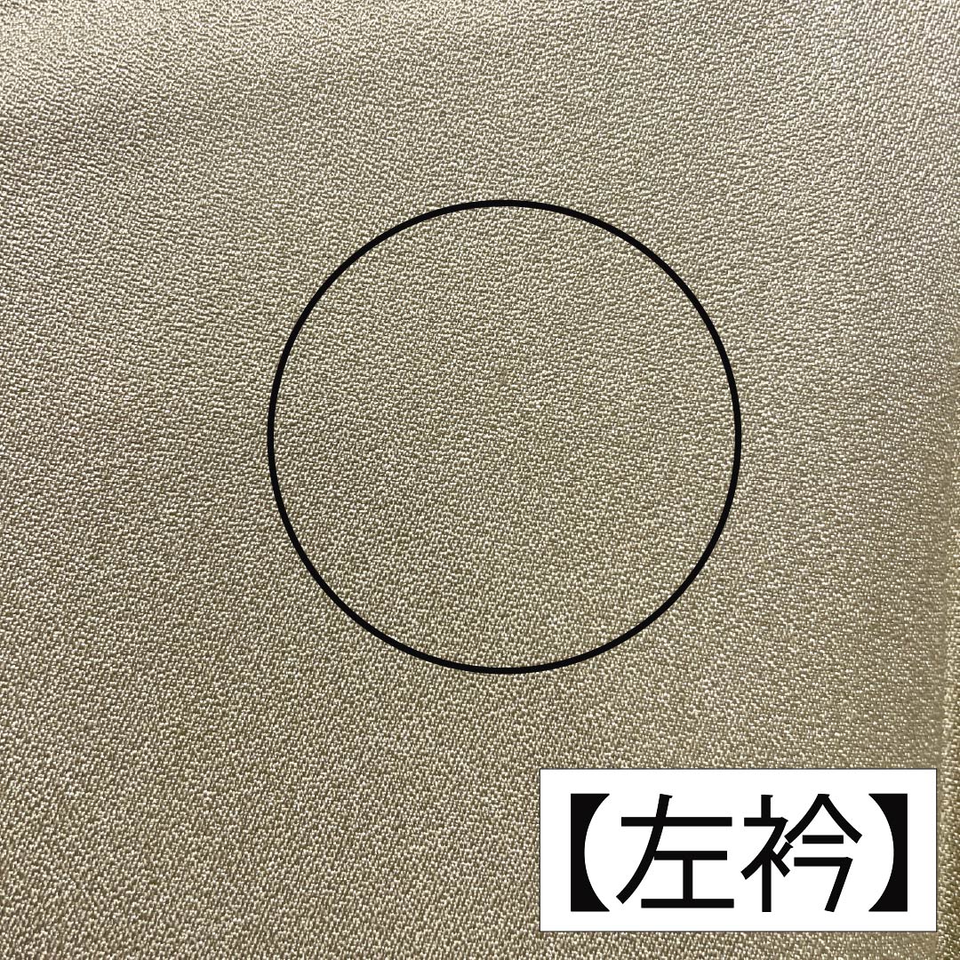 Visiting Kimono, Pure Silk, Rank B, Lined, Length 165.5cm, Sleeve Length 67cm, Pale Yellowish Brown, Gold Accents, Flowing Water and Crane Design, Yellowish Color, Product Number: 1112006904523