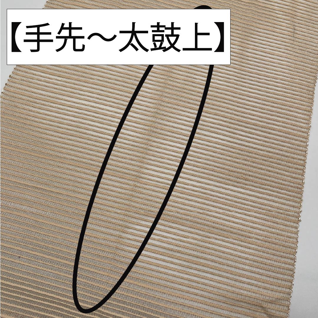 名古屋帯 正絹 砥粉色（とのこいろ） 夏帯 すくい織 花模様 帯丈362cm Aランク ポイント柄 セミフォーマル ベージュ系 1124008743325 松葉仕立て