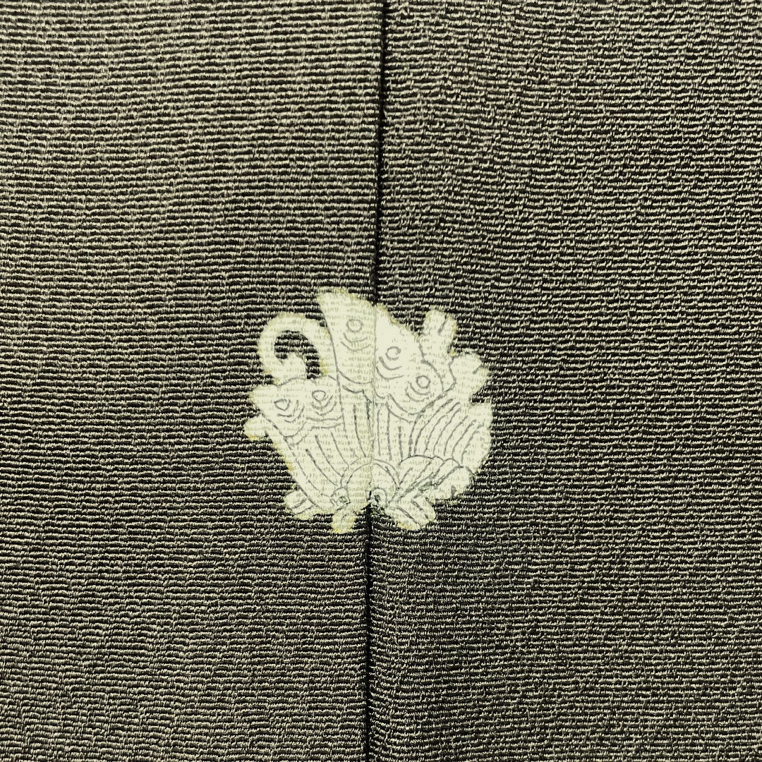 訪問着 正絹 袷 身丈167cm 裄丈67.5cm 蘇州刺繡 汕頭刺繡 しつけ糸付き 欧風文様 一つ紋 揚羽蝶 Sランク 茶系 1112003982514