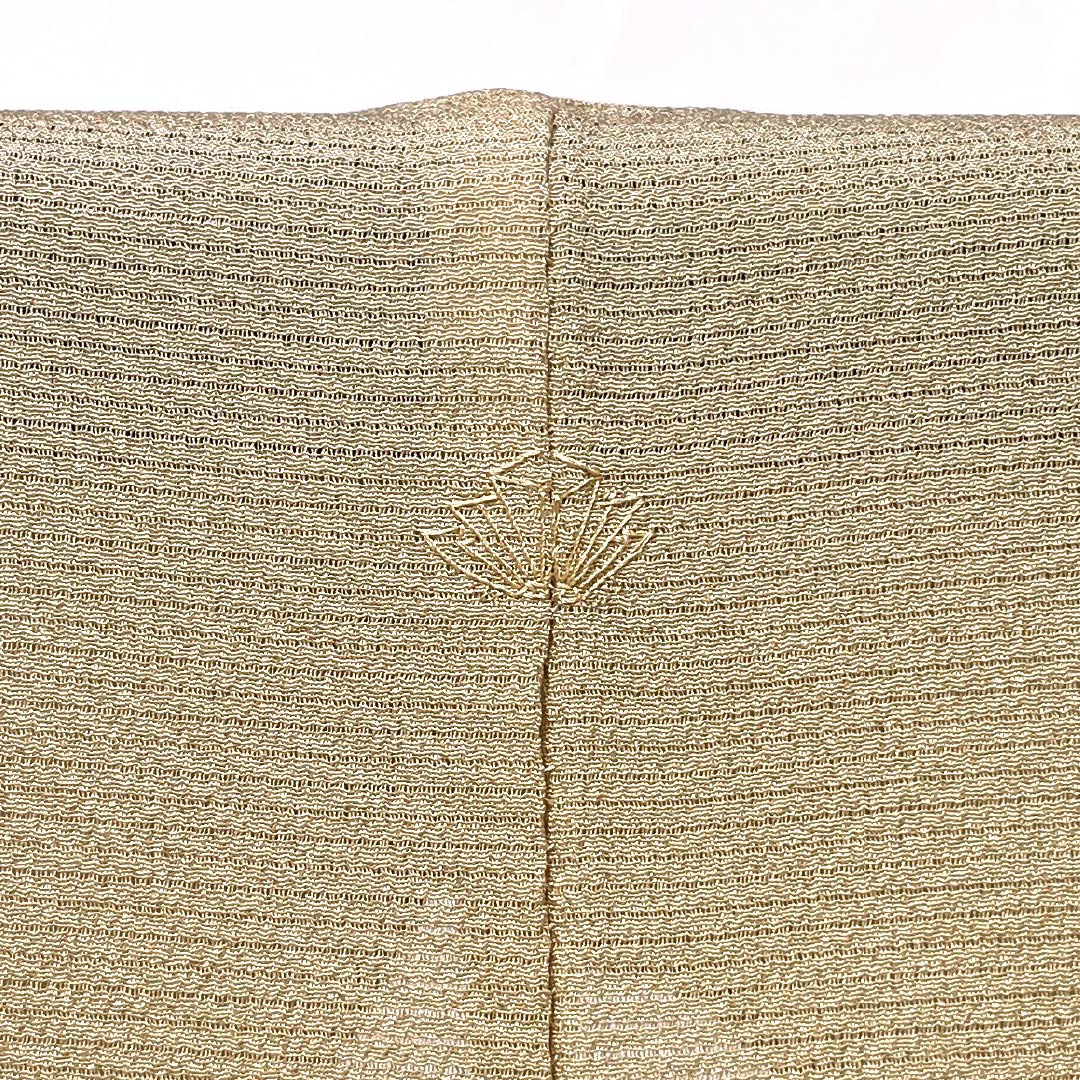 夏物 正絹 付下げ Sランク 身丈150.5cm 裄丈62cm 丁子色（ちょうじいろ） 南克治 加賀友禅 一つ紋 絽 ベージュ系 1132005062125