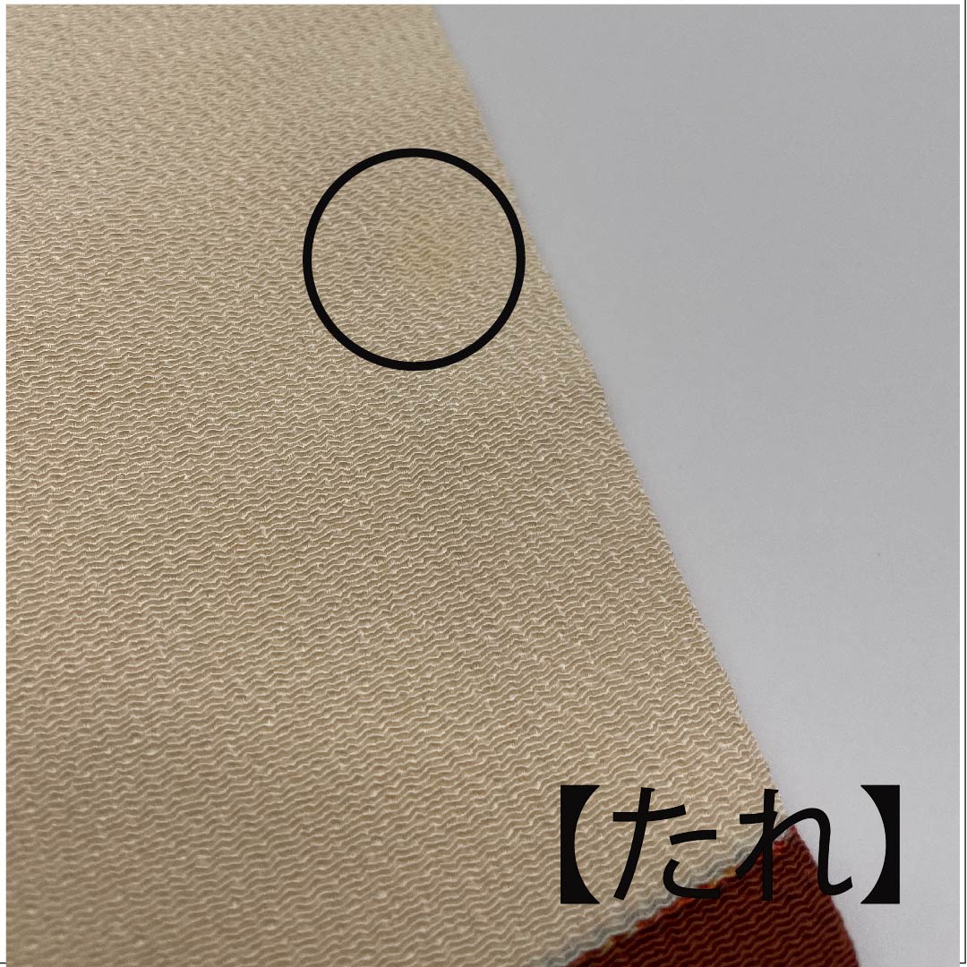 Nagoya obi, natural color, stencil dyeing, floral pattern, obi length 359cm, pure silk, A rank, point pattern, casual, cream color, 1124003623315, Nagoya style