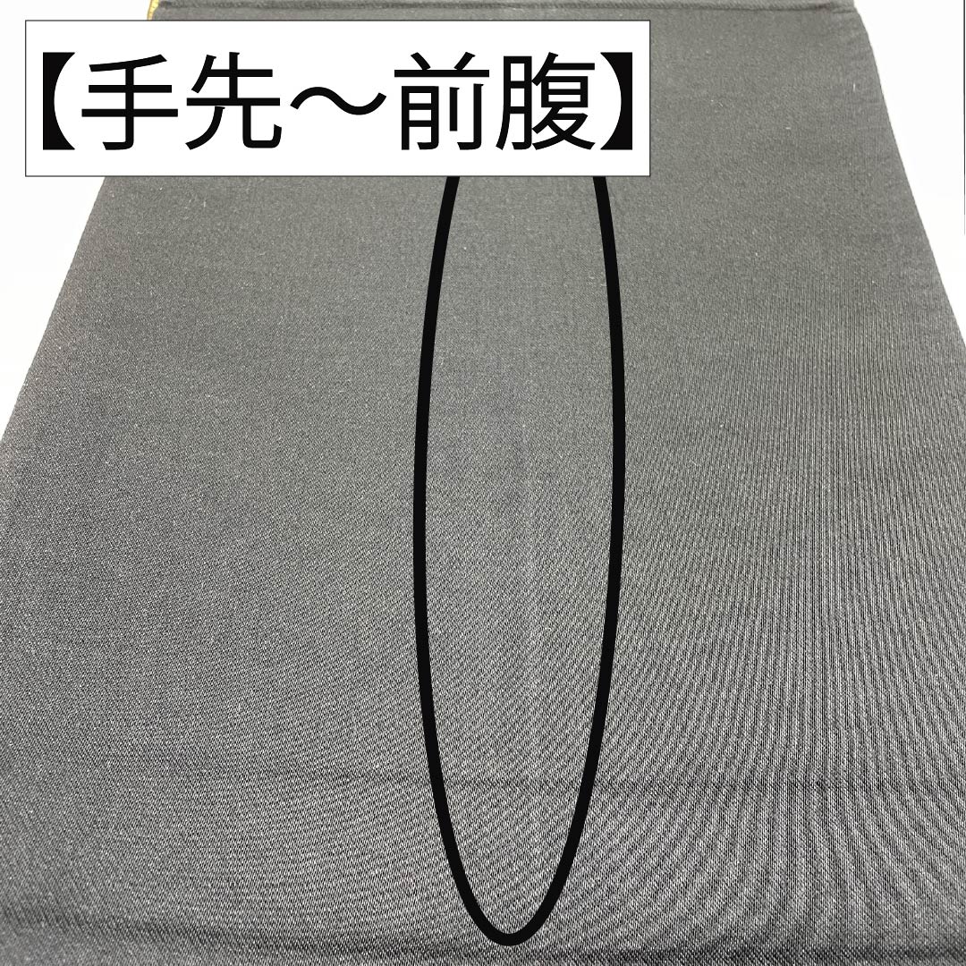 Formal, pure silk obi for furisode (long-sleeved kimono), featuring a tsumuage noshi (strap) and a Hosohana (flower) and butterfly design, length 414cm, S rank, six-fold, black, 1123014552310
